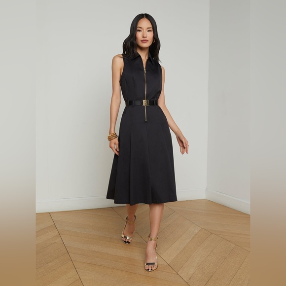 L’AGENCE Kylo Poplin Shirt Dress Size 4 $450